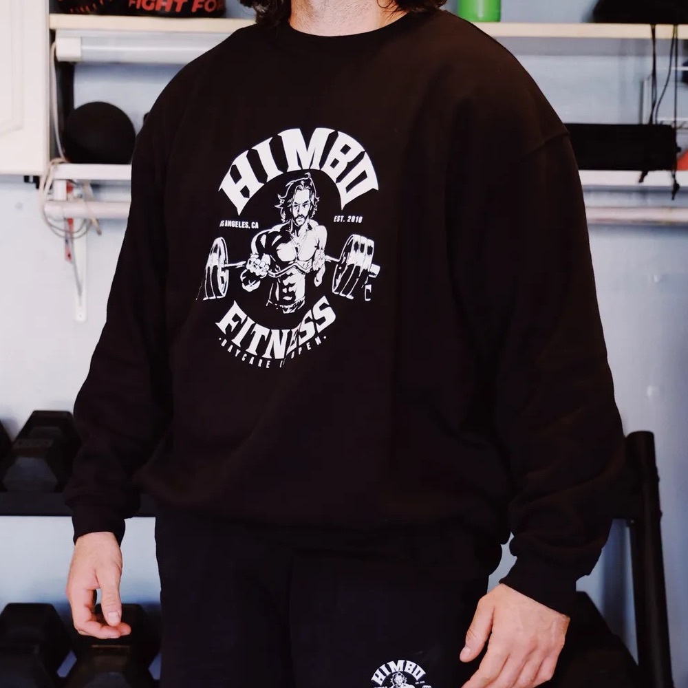 Himbo Fitness Longsleeve Crewneck Sweater